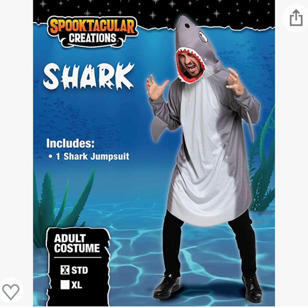 Shark costume-adult